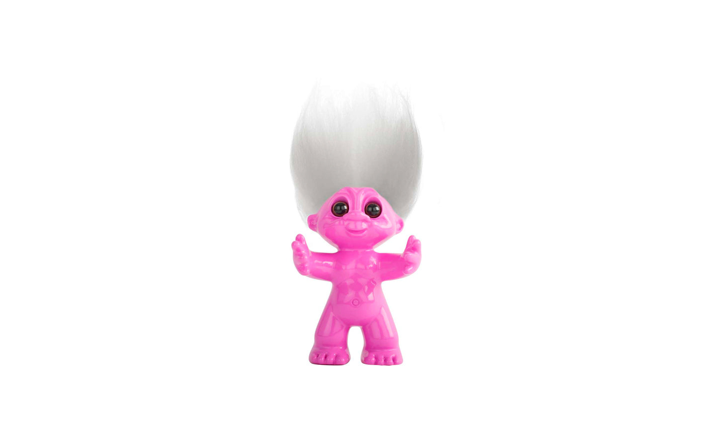 Lykketroll rosa/hvit